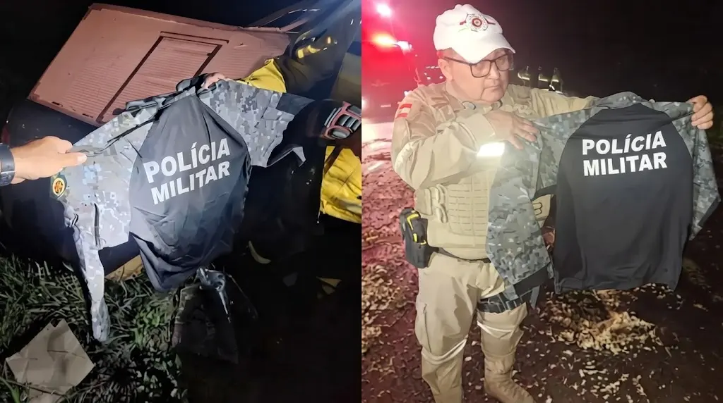 Fardas da PMGO (Foto: Reprodução/Mais Goiás)